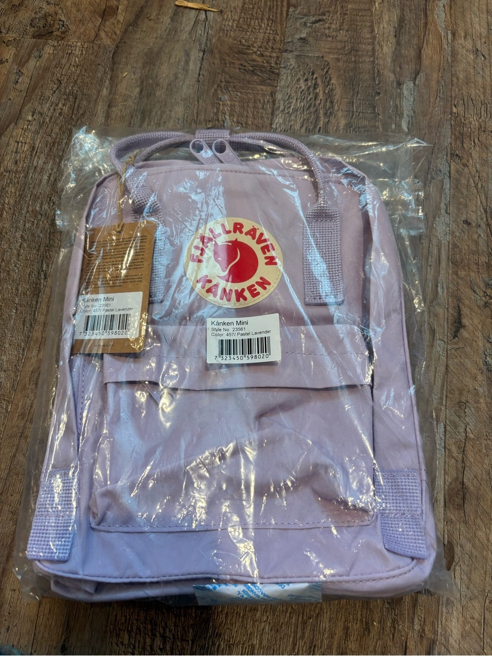 Fjallraven Kanken Mini Backpack in Pastel Lavender